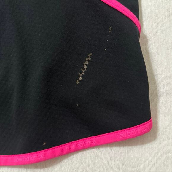 New Balance Jacket Windbreaker Full Zip Mesh Lined Women’s Medium Black Pink - Picture 9 of 10